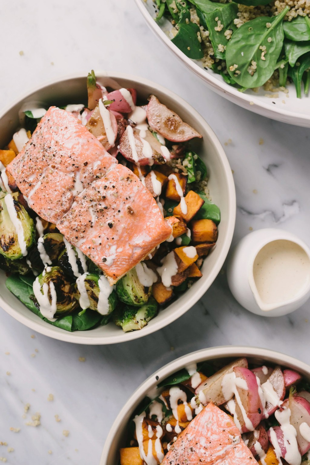 Salmon power bowl